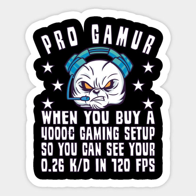 Gamer Gaming Progamer Setup Game Gambling FPS Sticker by Monstershirts